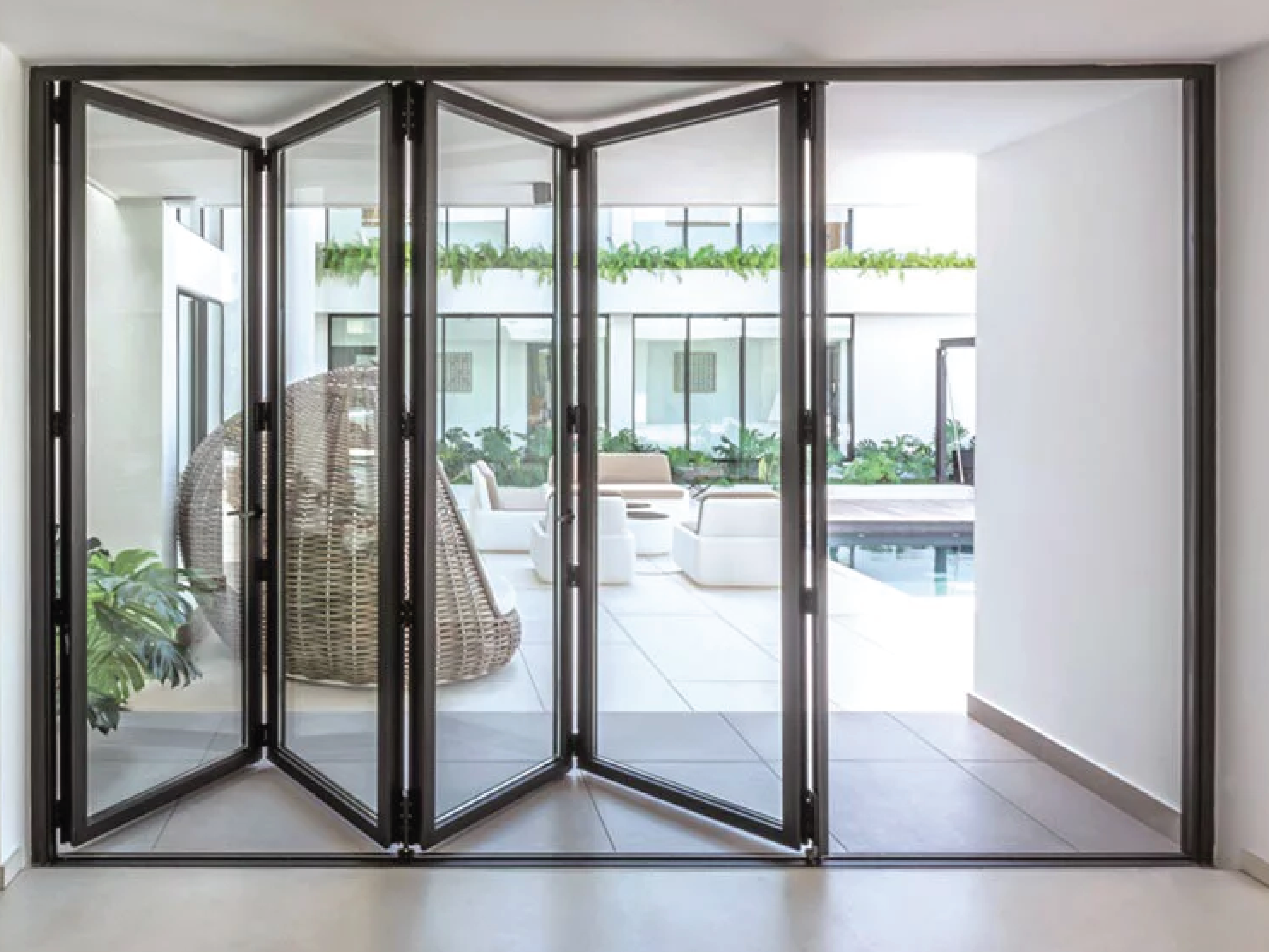 Modern uPVC window installation