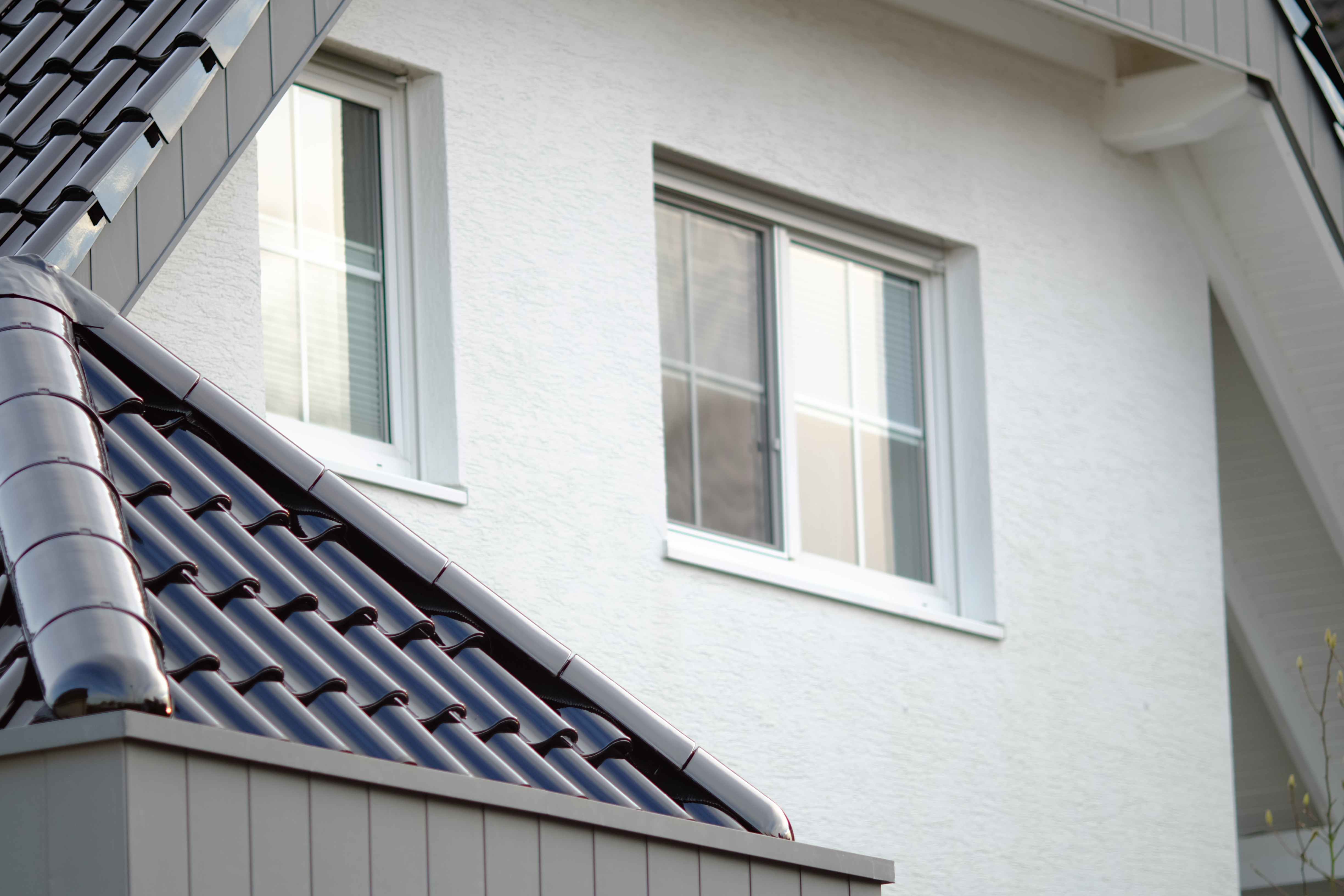 Modern windows in a luxury home